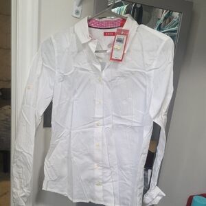 IZOD Crisp White Long Sleeve Shirt